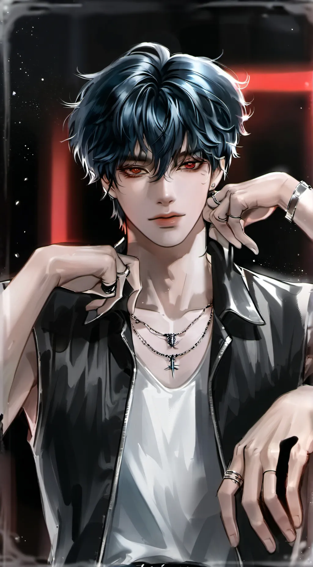 ai character: Damian  background