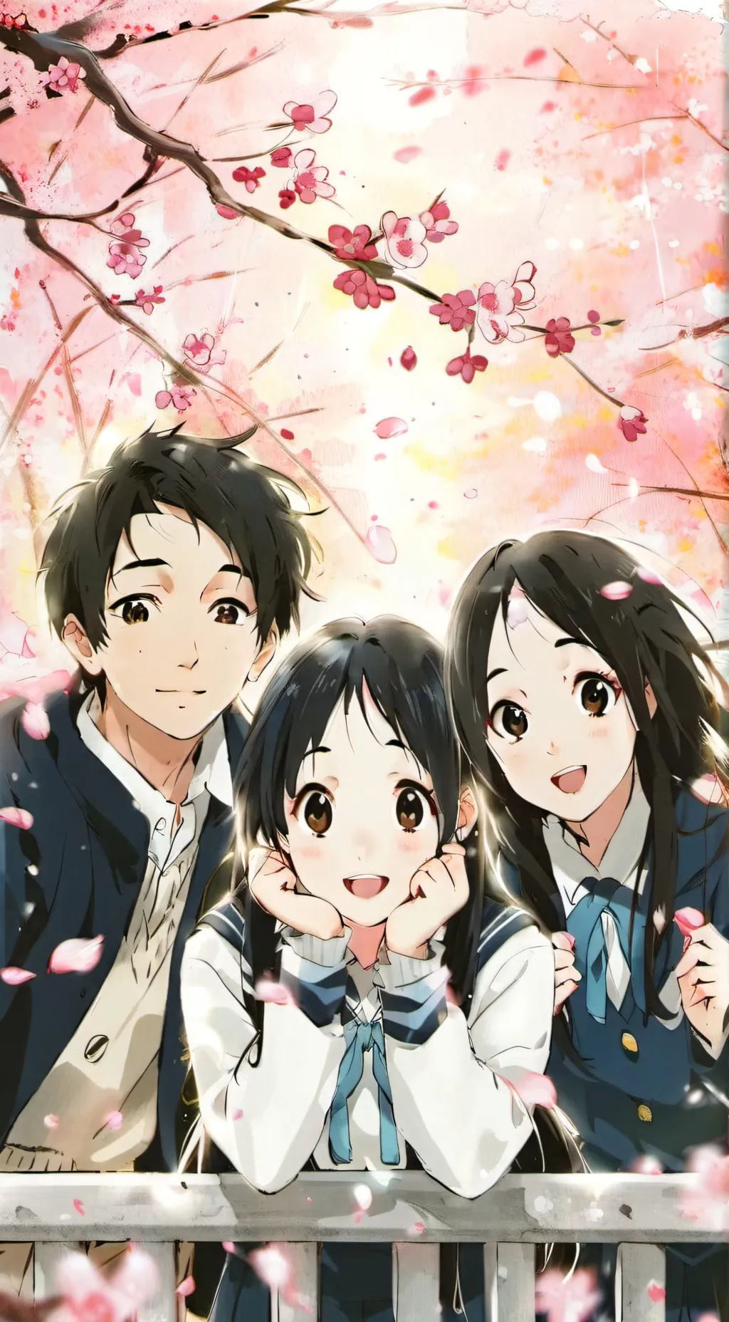 ai character: Yuki, Sana & Miko background