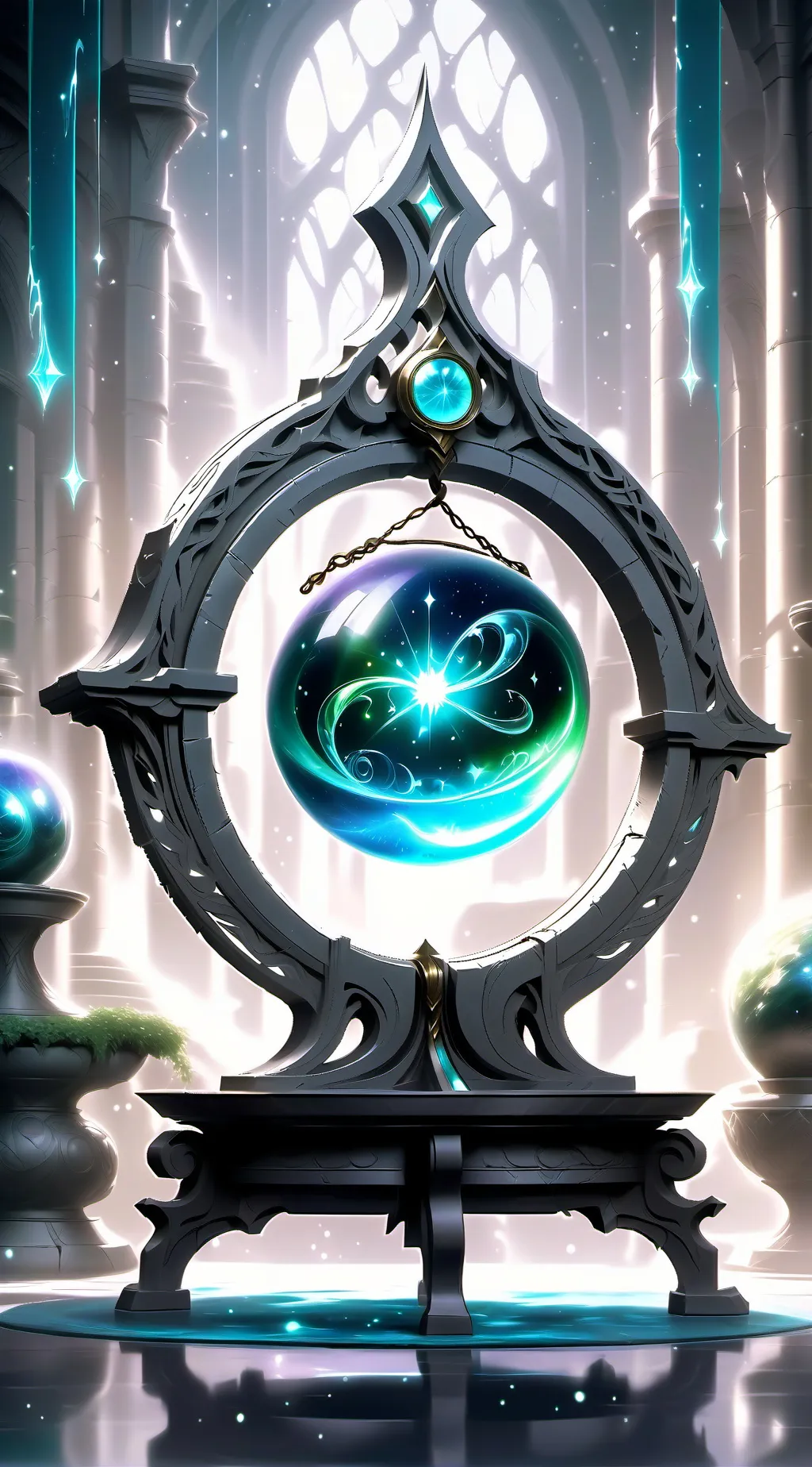 ai character: Magic world  background