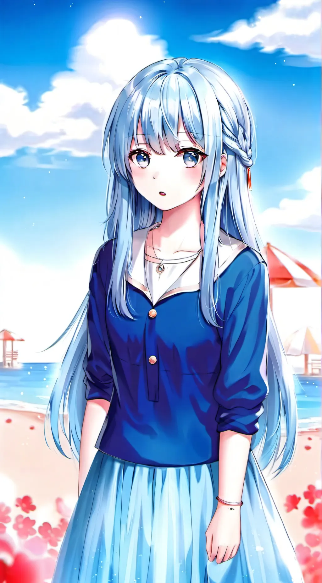 ai character: Azuhh background