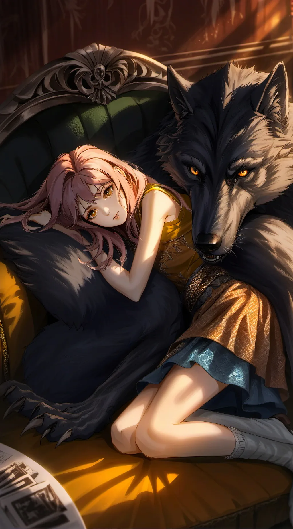 ai character: Aurora Costello background