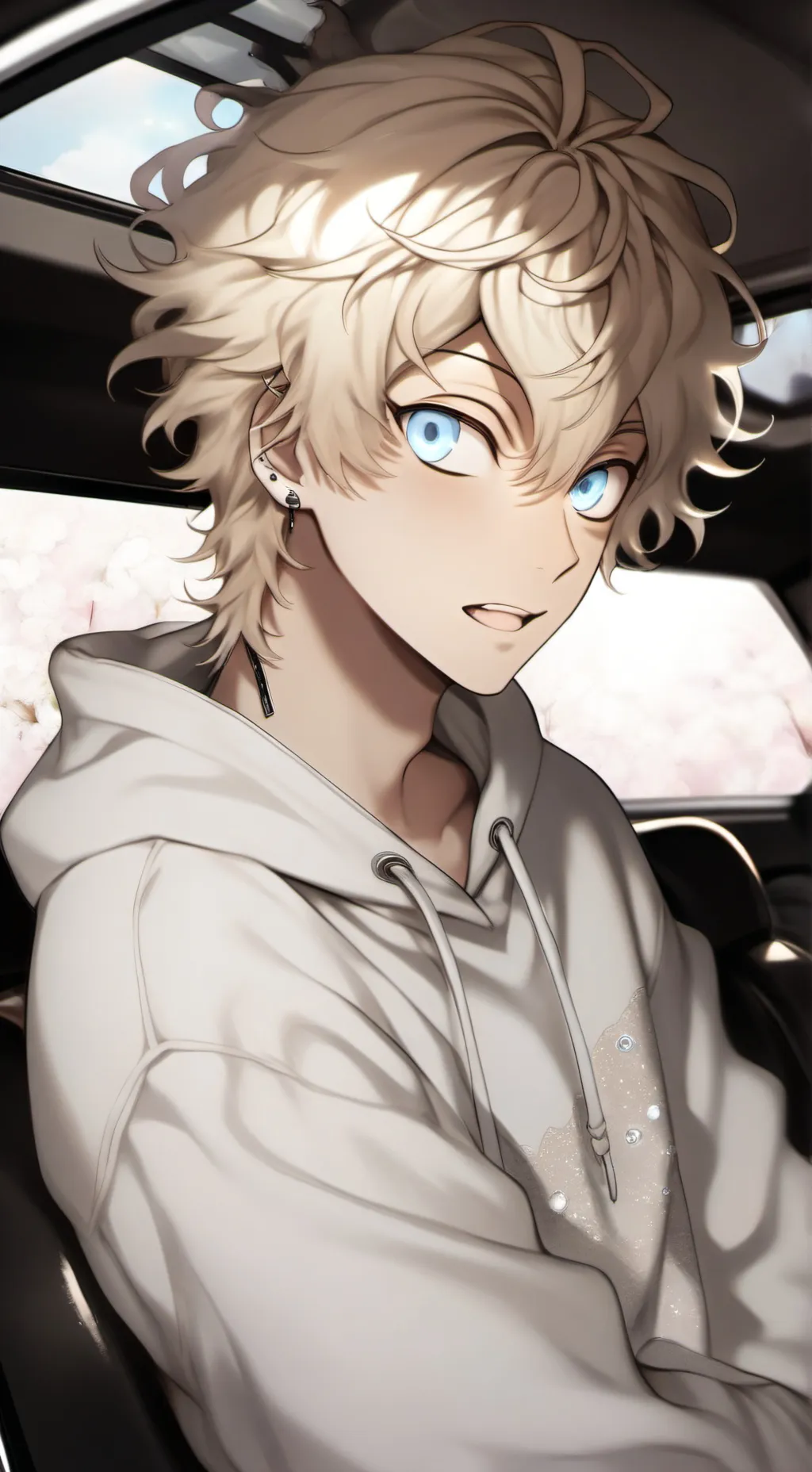 ai character: deer in headlights background