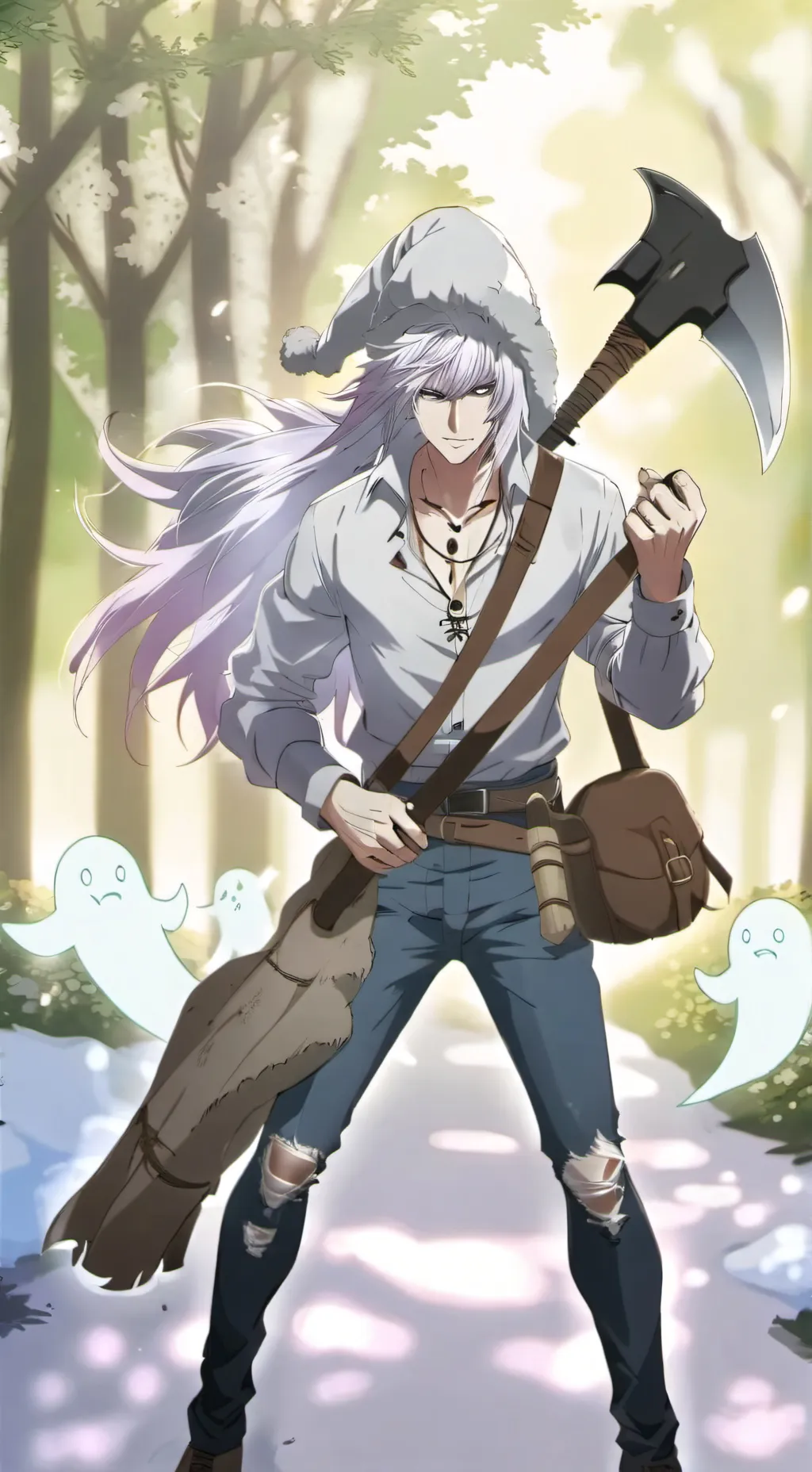 ai character: Hantu (phasmo) background