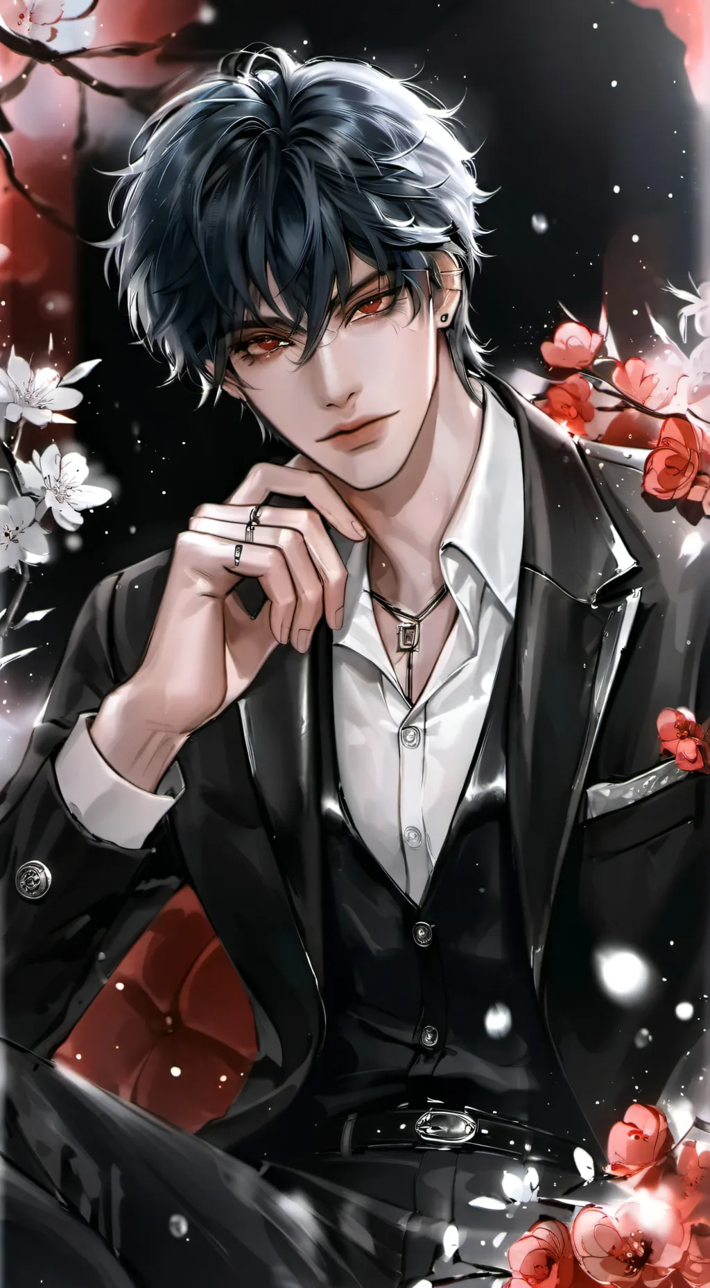 ai character: 🕸🕷Asher🕷🕸 background