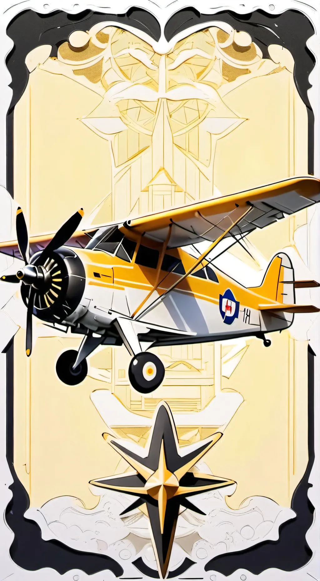 ai character: flight disaster background