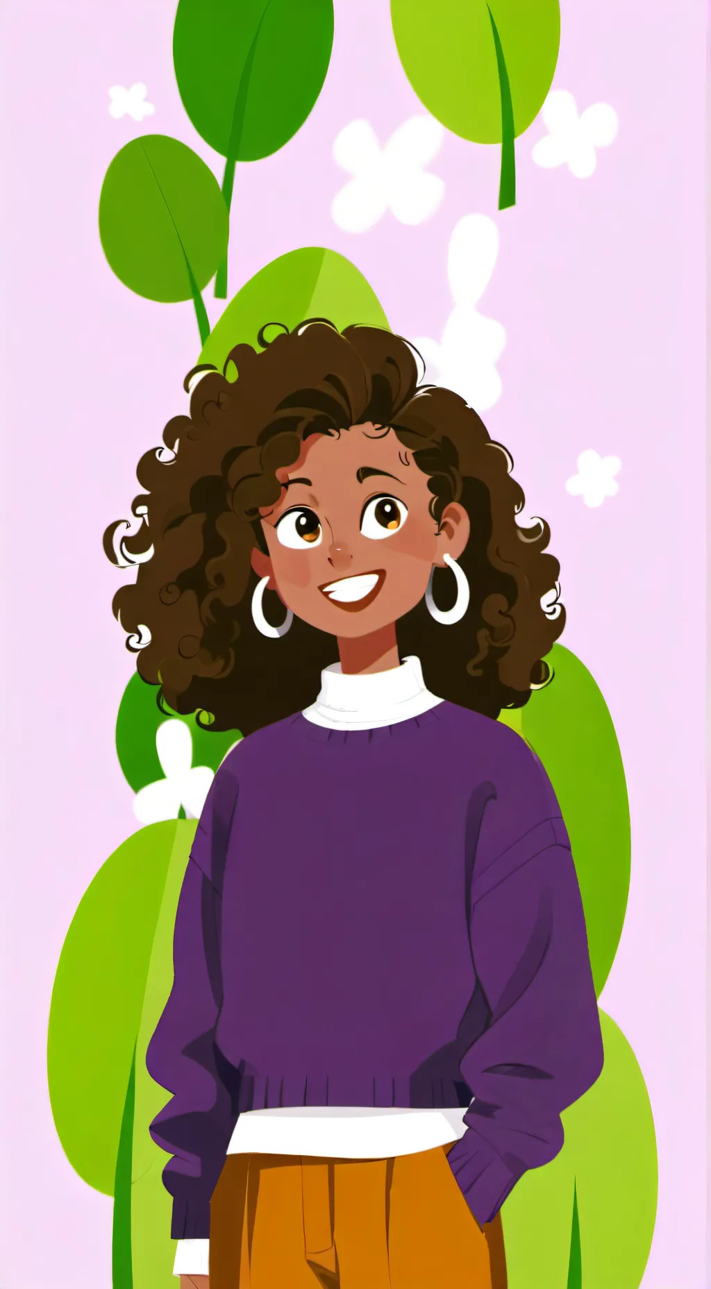 ai character: Mrs Emmanuel ￼ background