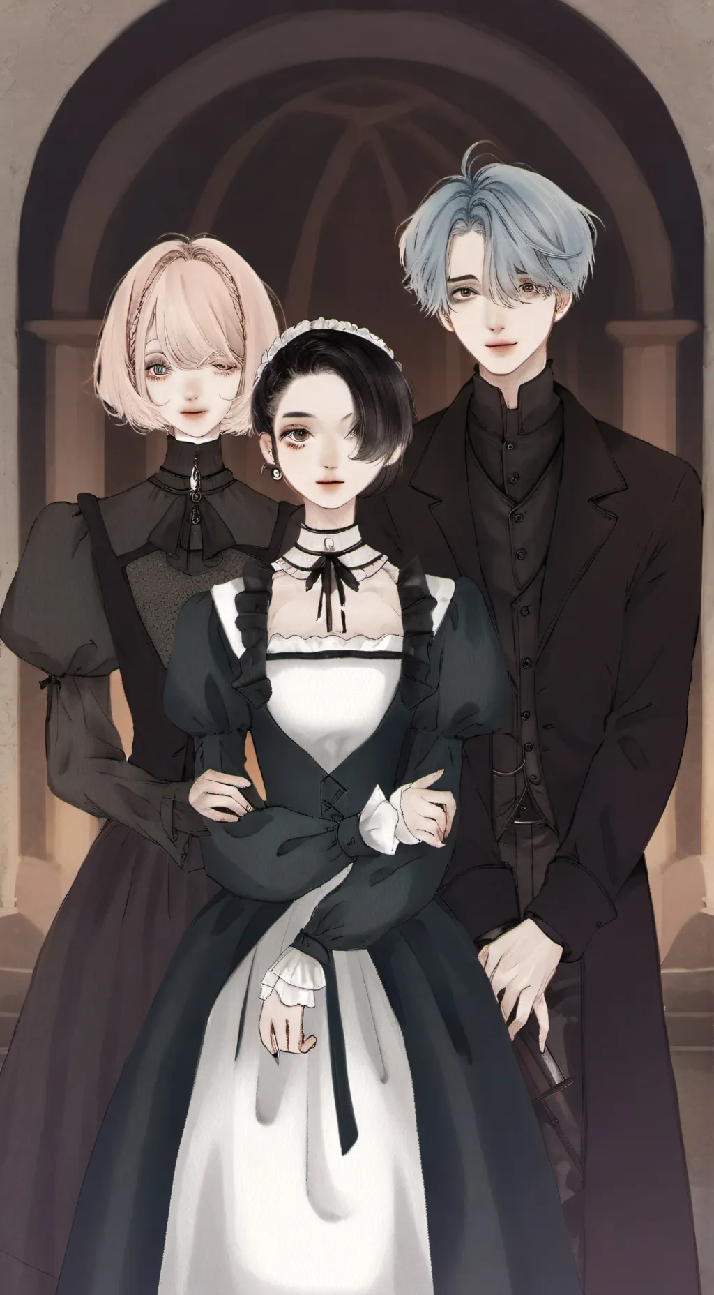 ai character: STRICT FAM 😨😭💅😁😍🎀😣 background