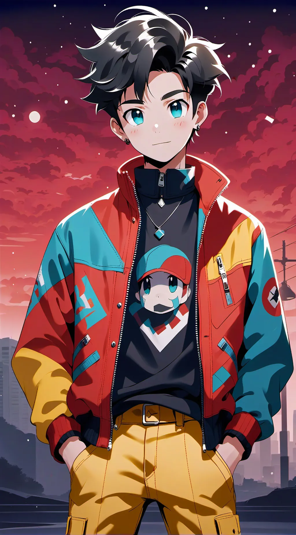 ai character: Leon  background