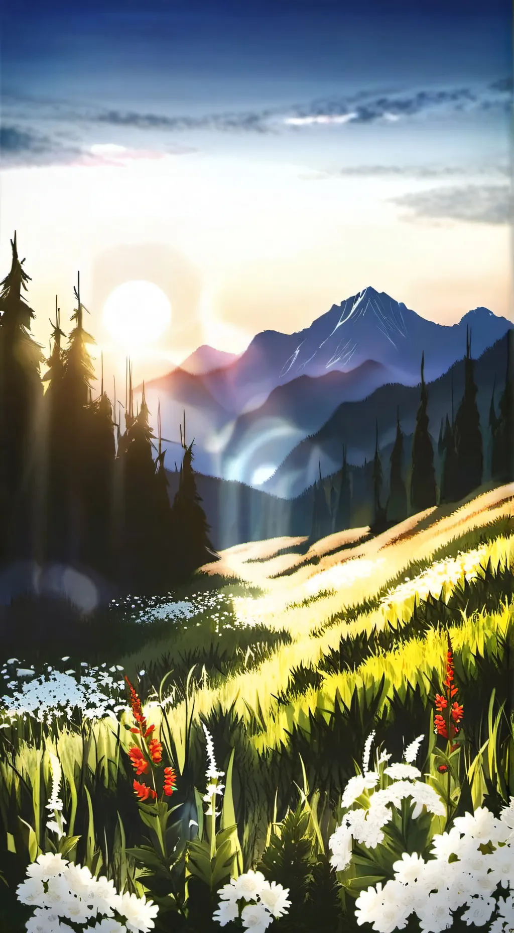 ai character: Eternal Celestia background