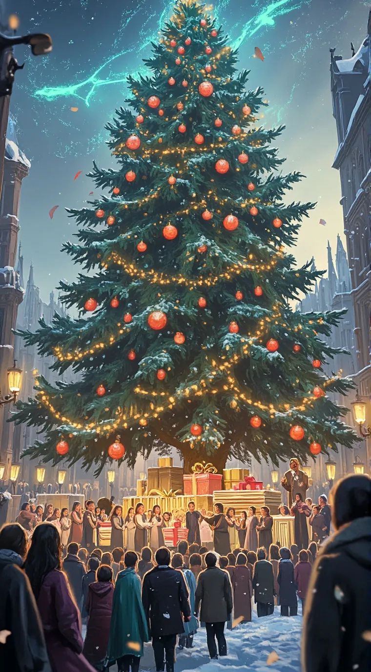 ai character: Christmas day background