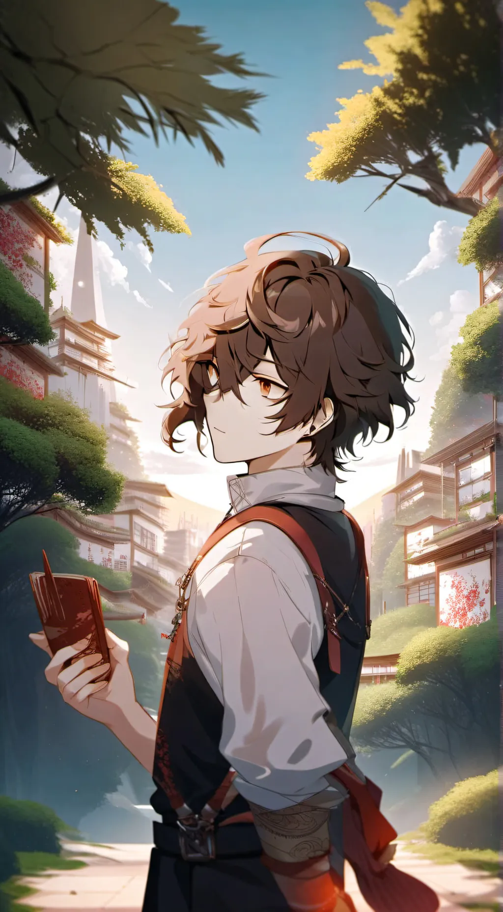 ai character: Osamu Dazai Skk  background