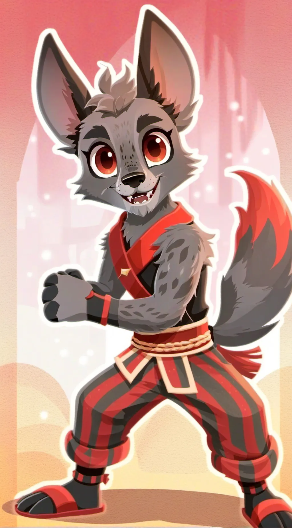 ai character: furry background