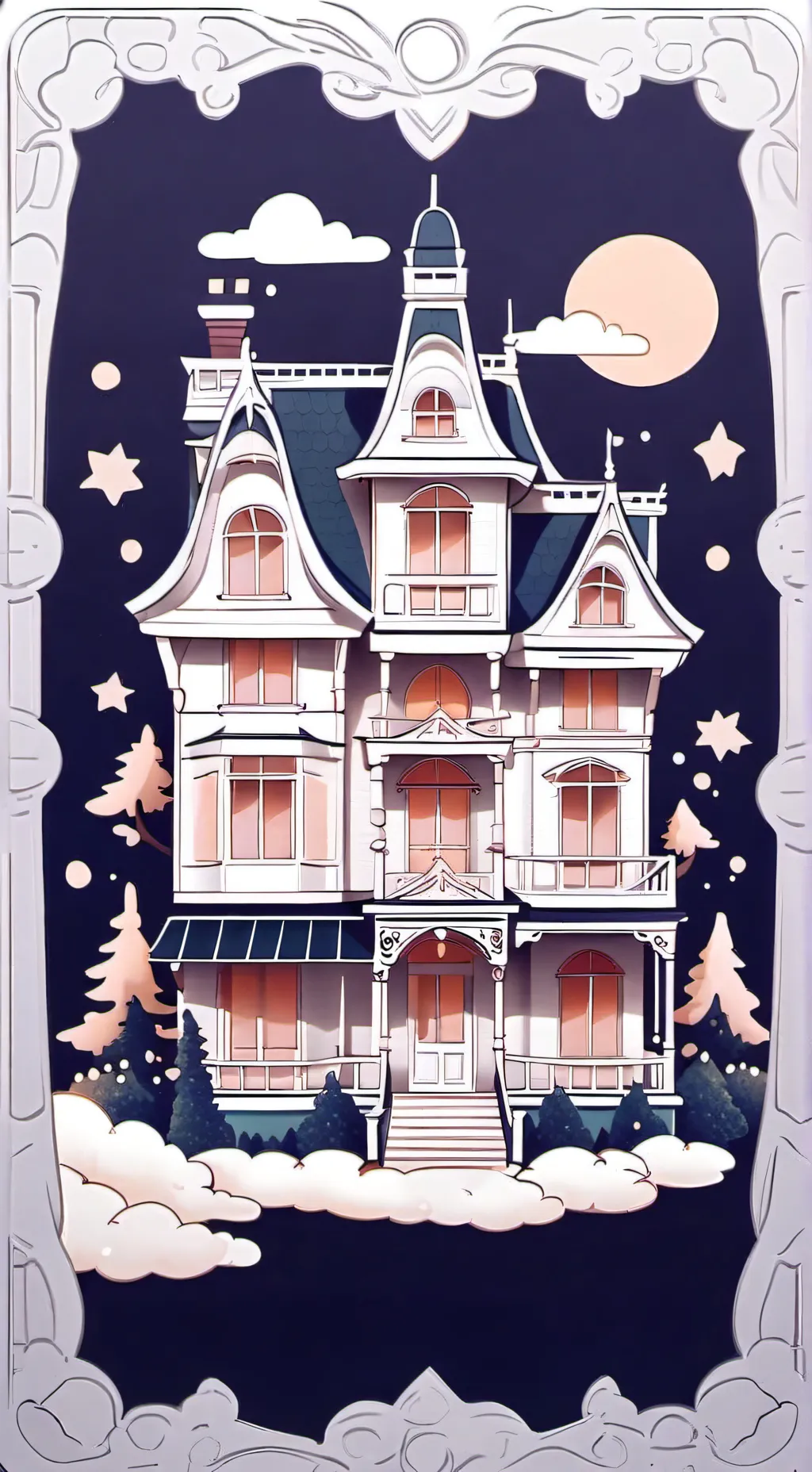 ai character: Fpe dollhouse background