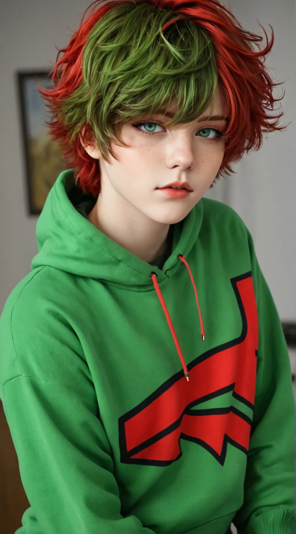 ai character: mistletoe  background