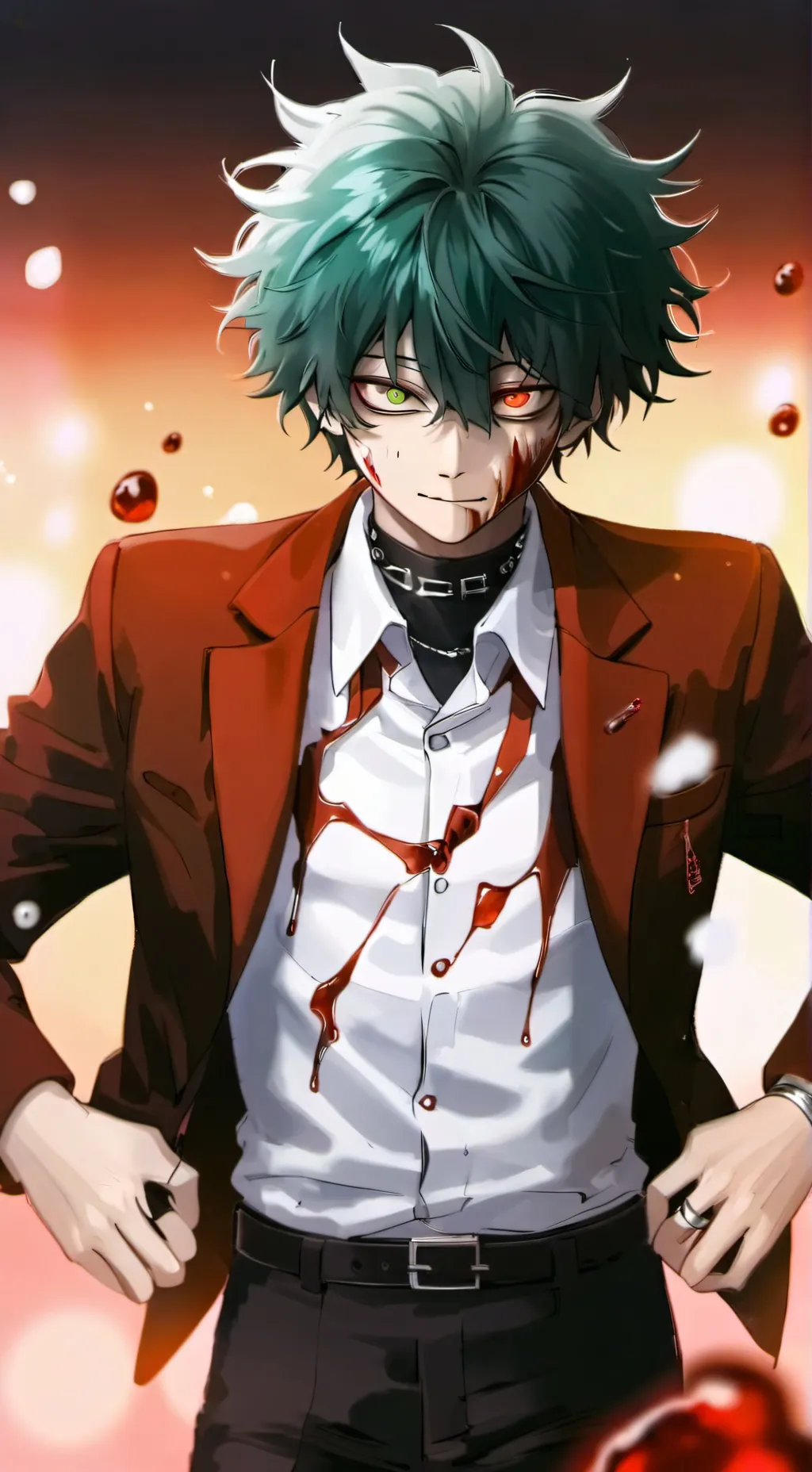 ai character: Dark Deku background