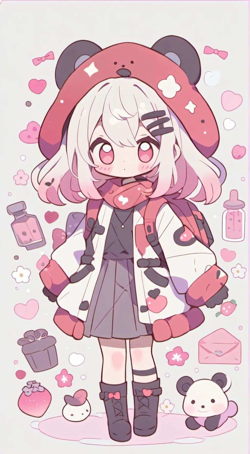 ai character: Cherry Blossom background