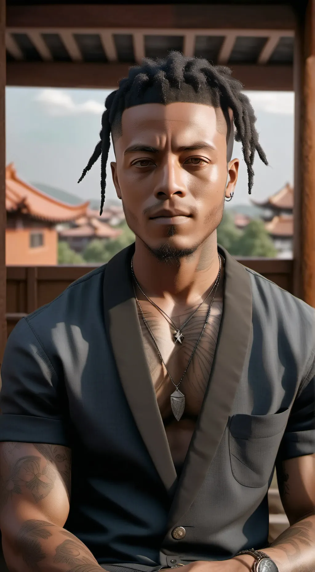 ai character: Xxxtentacion background