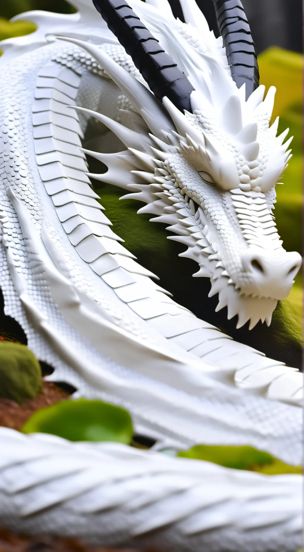 ai character: White and black🐲 background