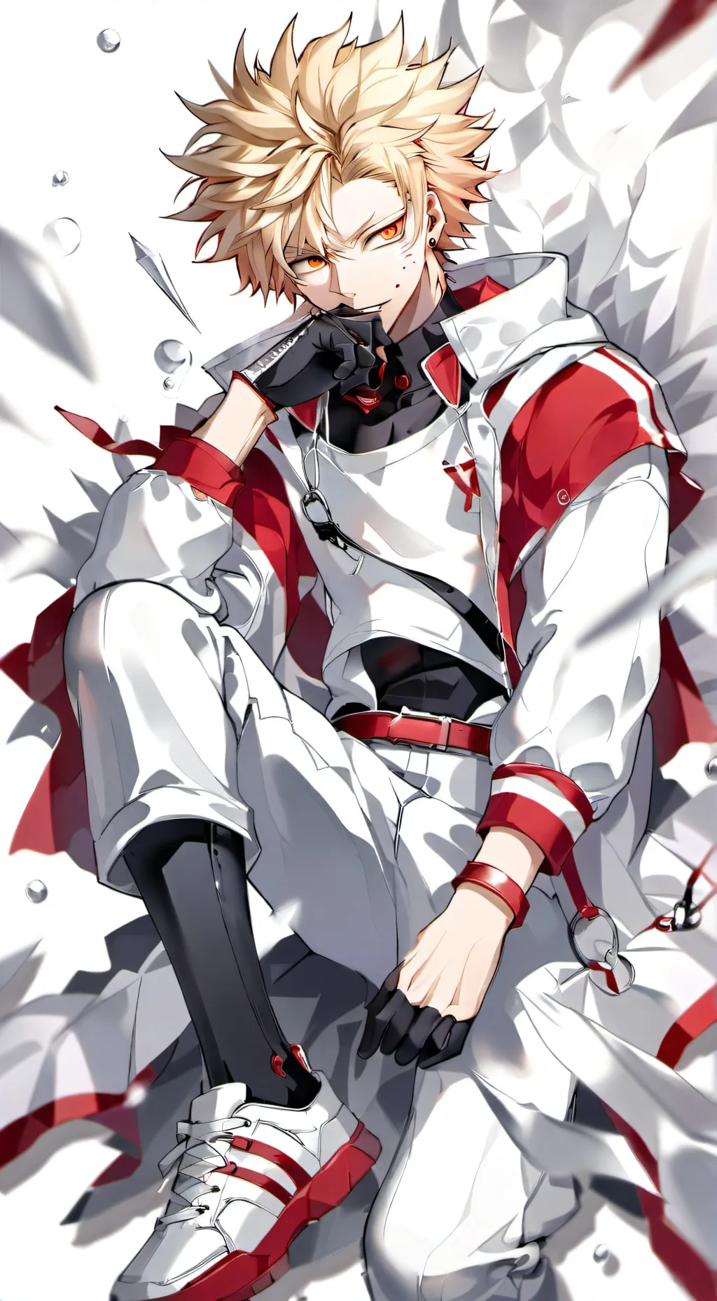 ai character: bakugo  background