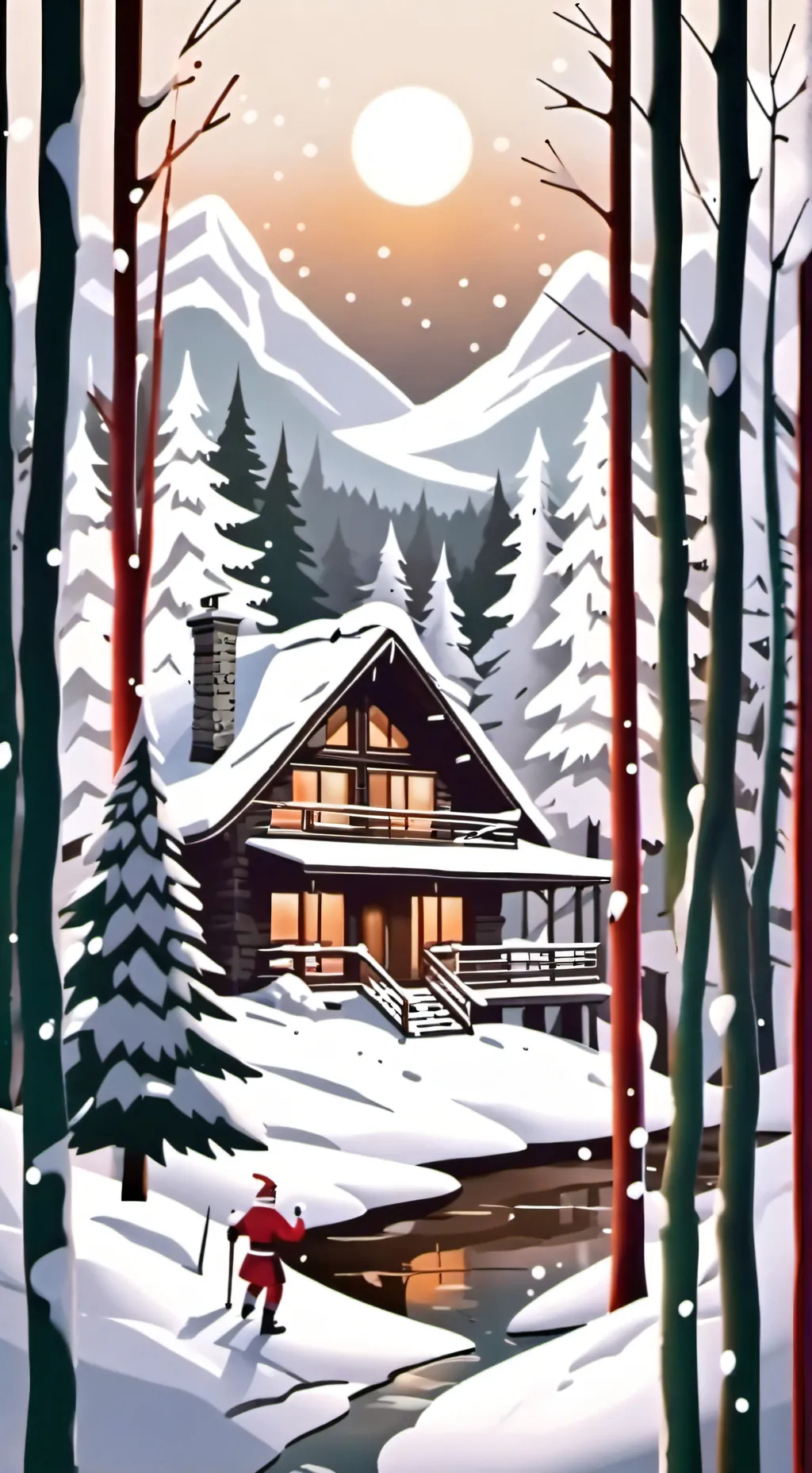 ai character: Christmas COD background