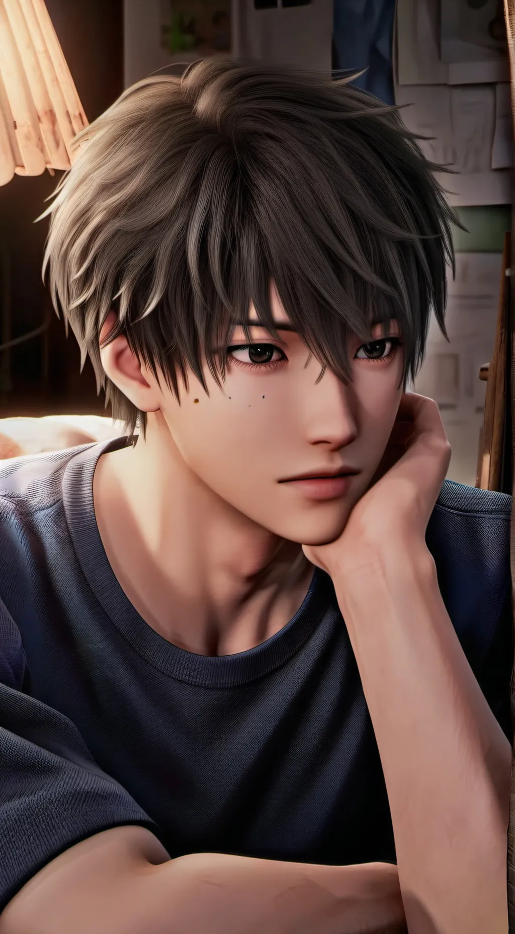 ai character: Dreamy Stranger background