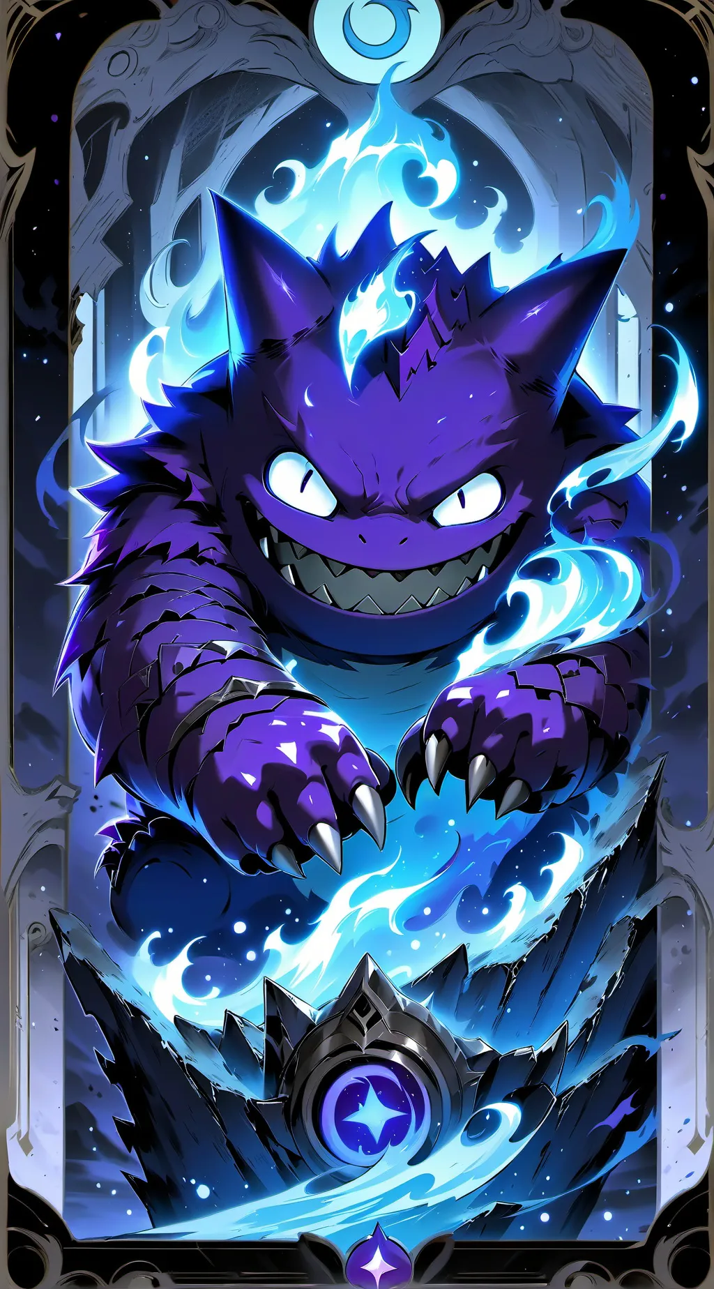 ai character: Gengar  background