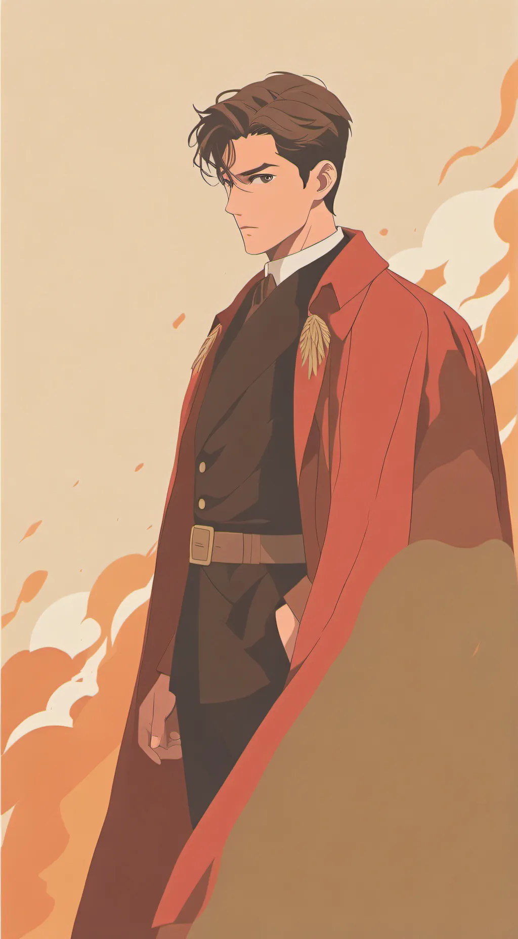 ai character: Hero .V.S. Villain background