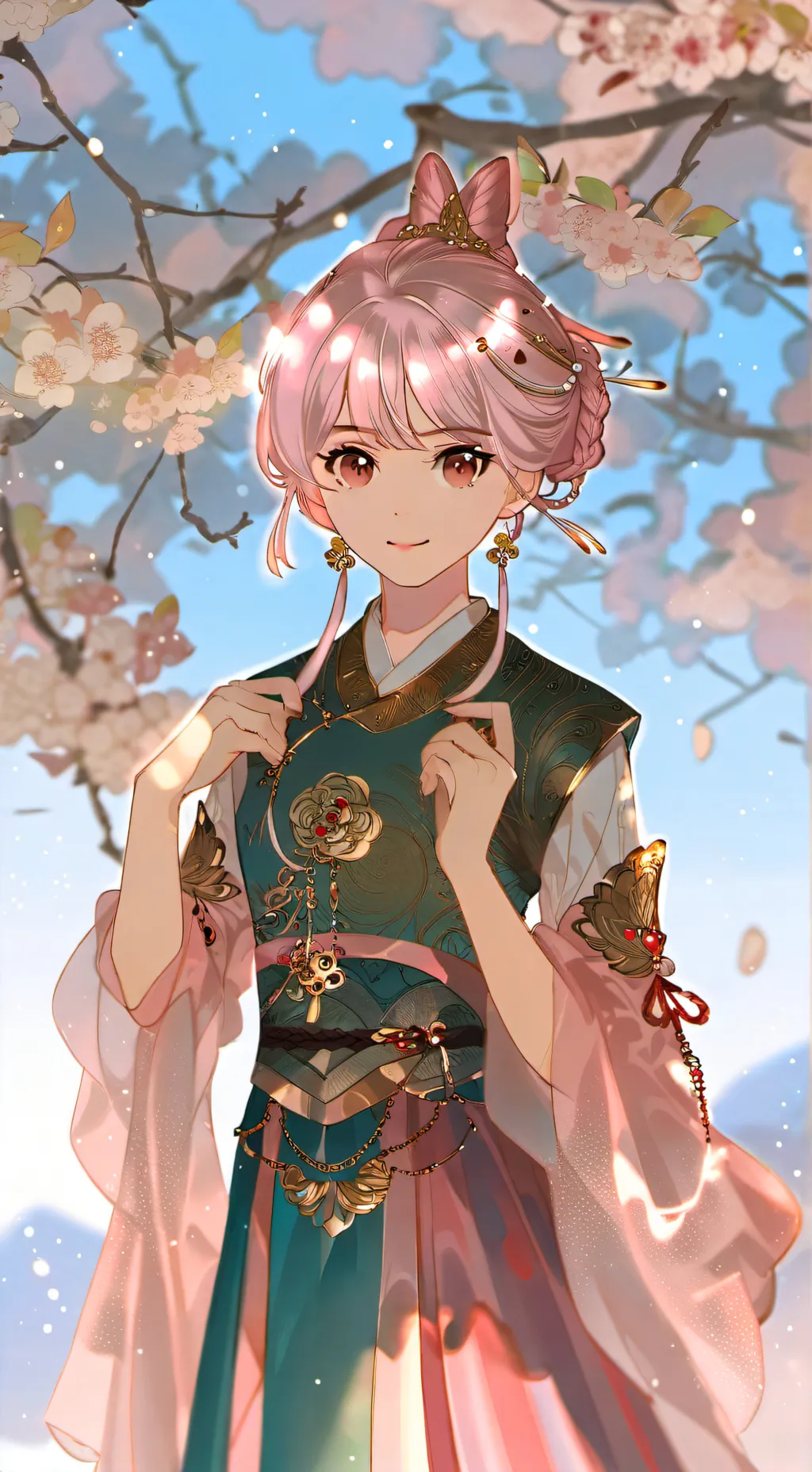 ai character: Lily Blossom background