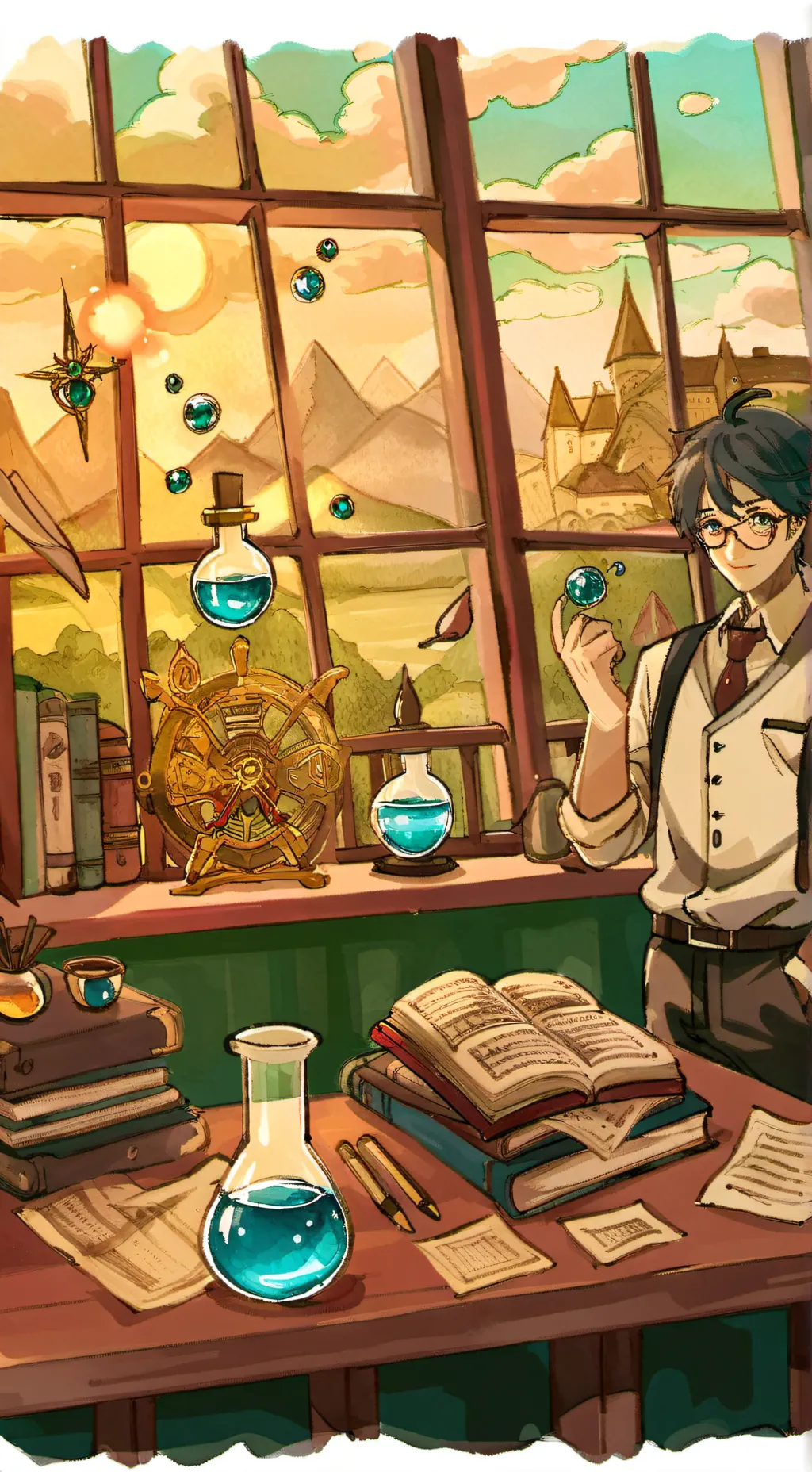 ai character: Andre background