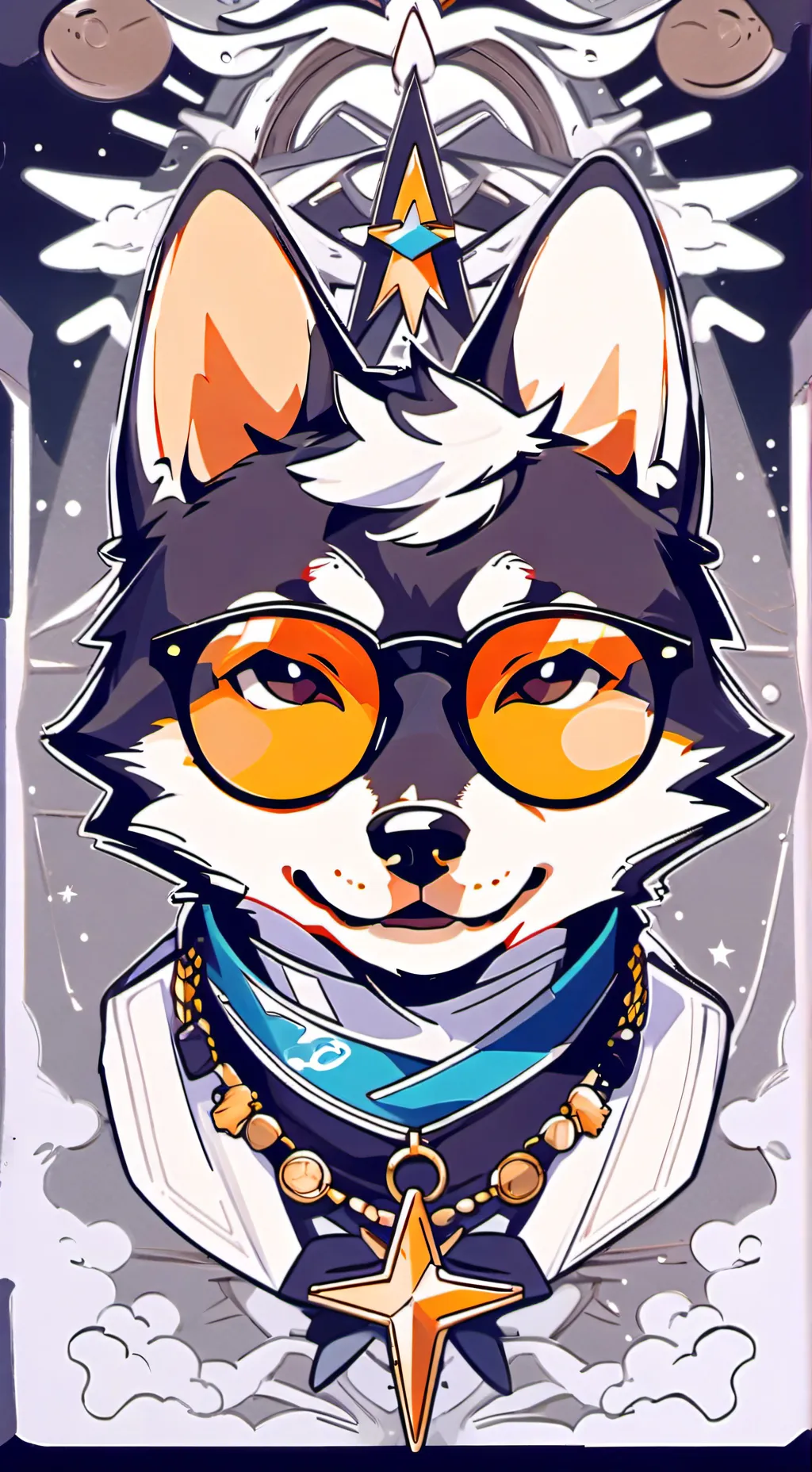 ai character: kiara:v furrita background