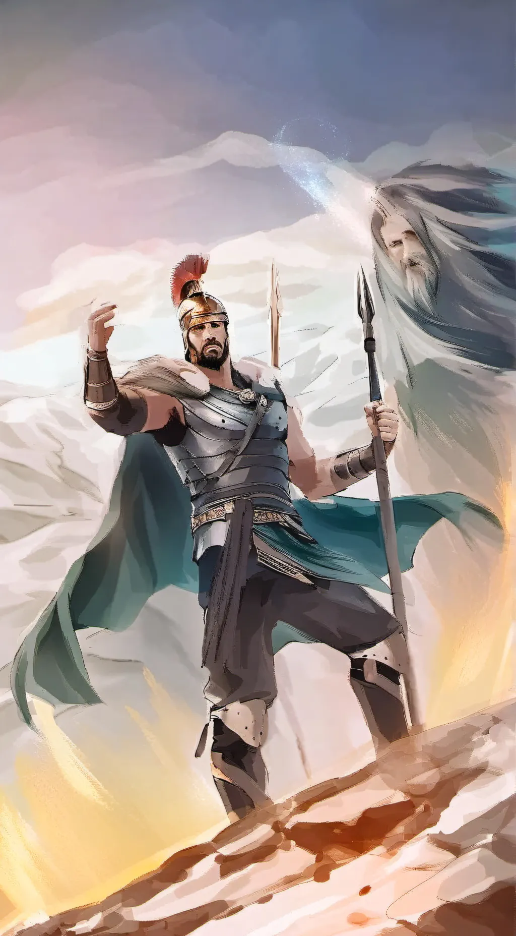 ai character: Gods life background