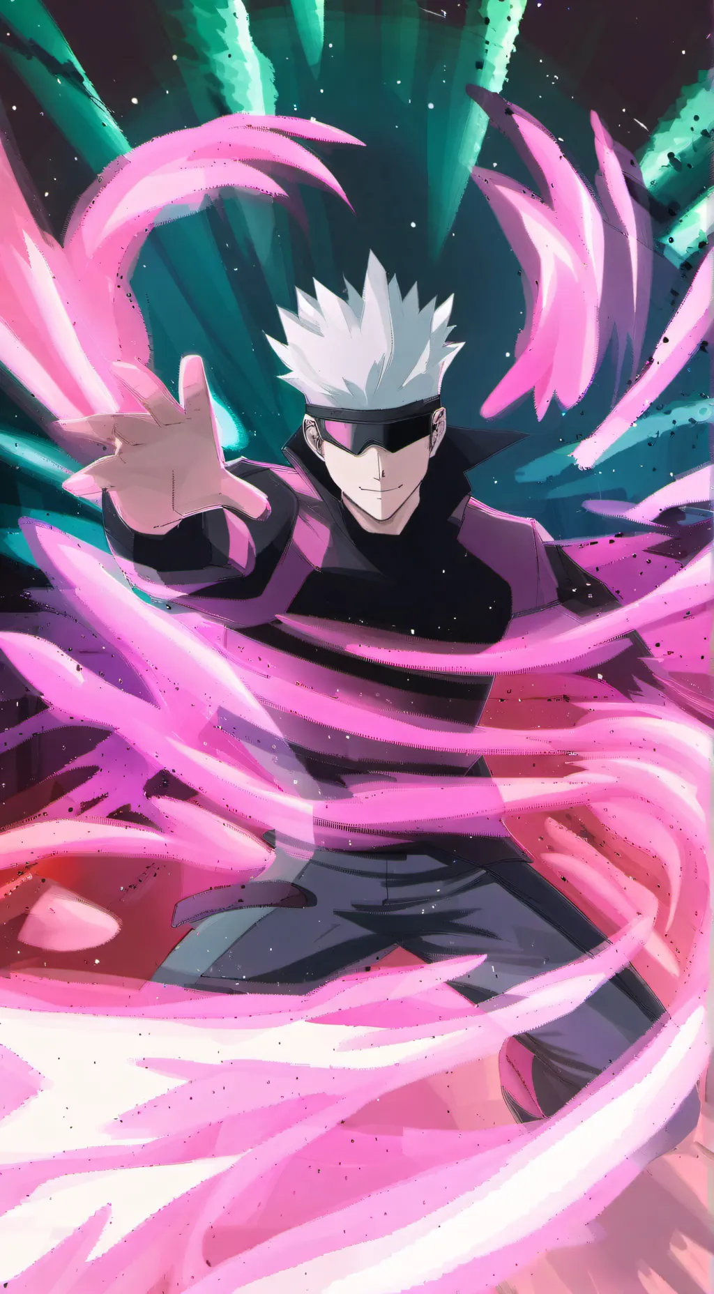 ai character: saturo gojo background