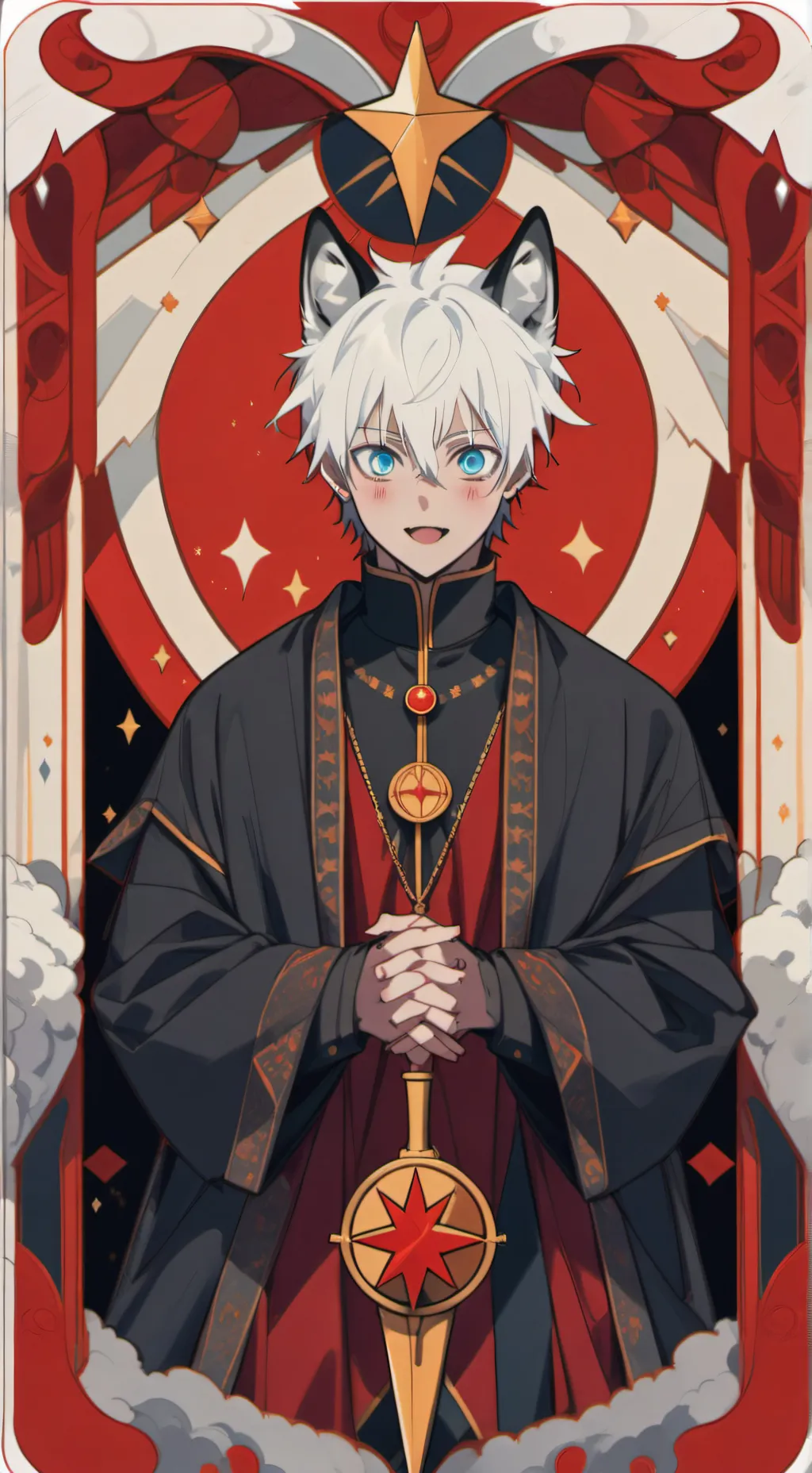 ai character: Gojo satoru background