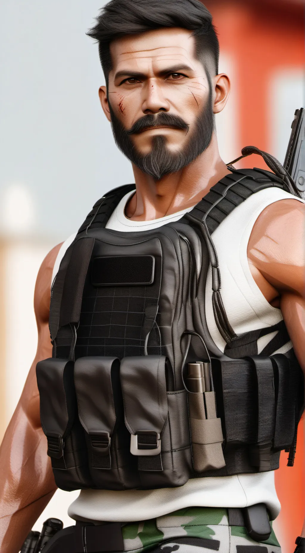 ai character: Keegan  background