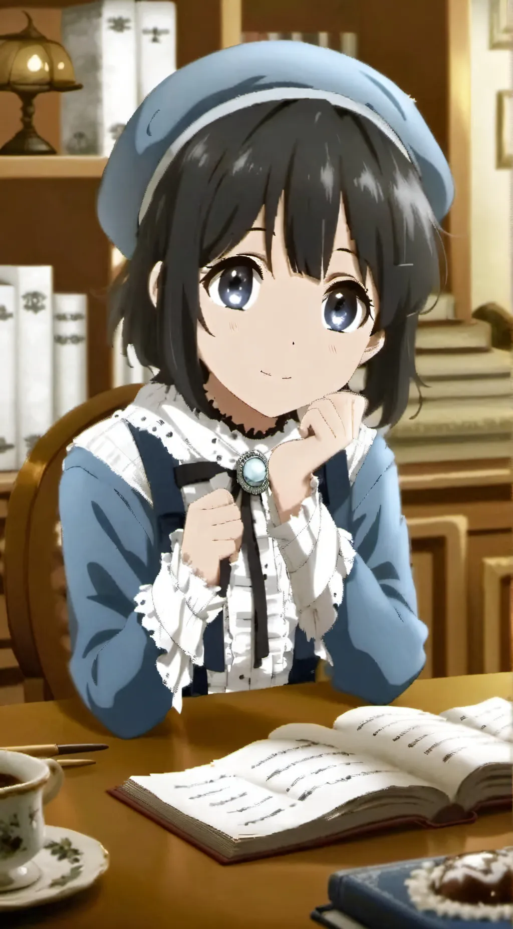 ai character: Estefanía  background