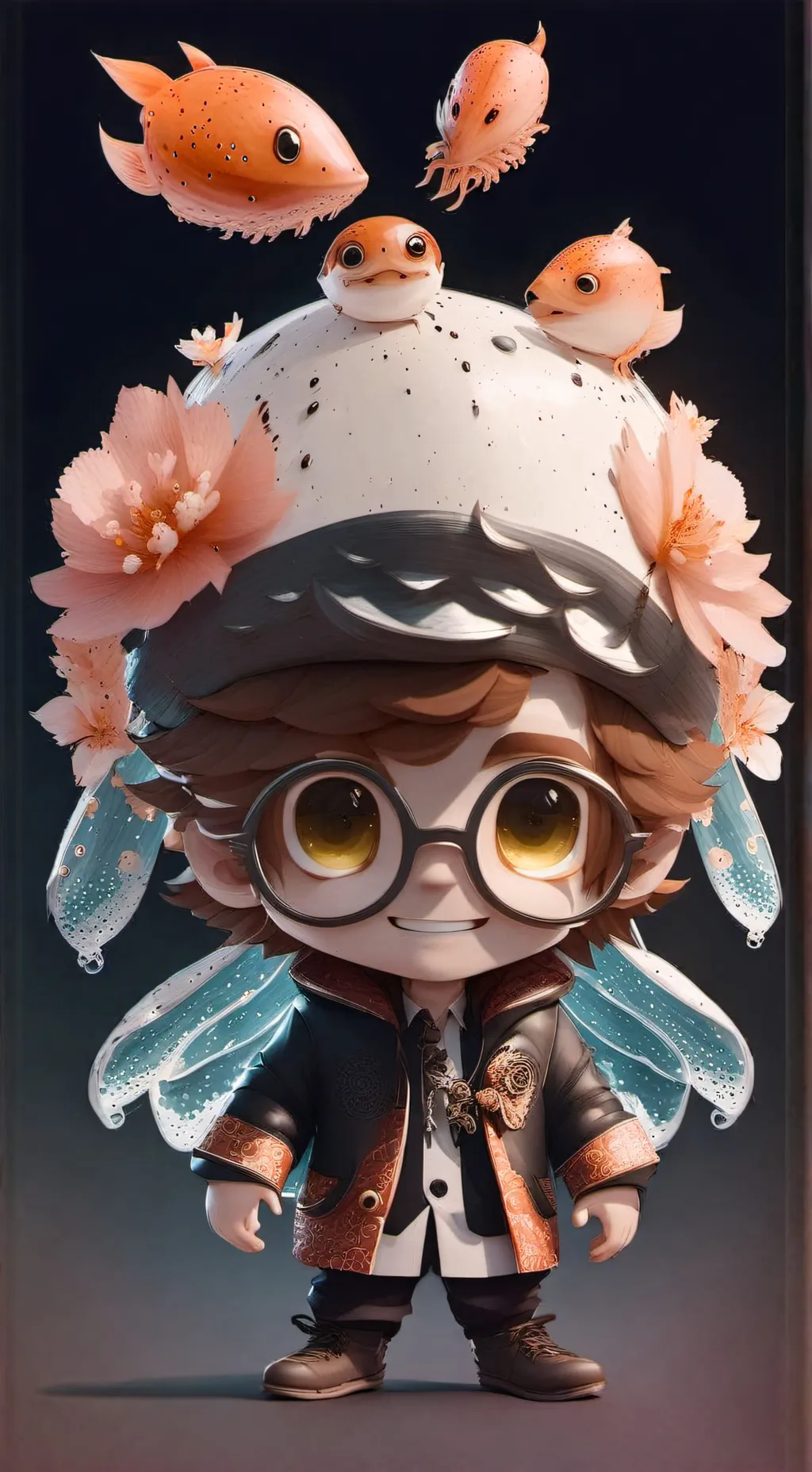 ai character: Larx☺️☺️ background