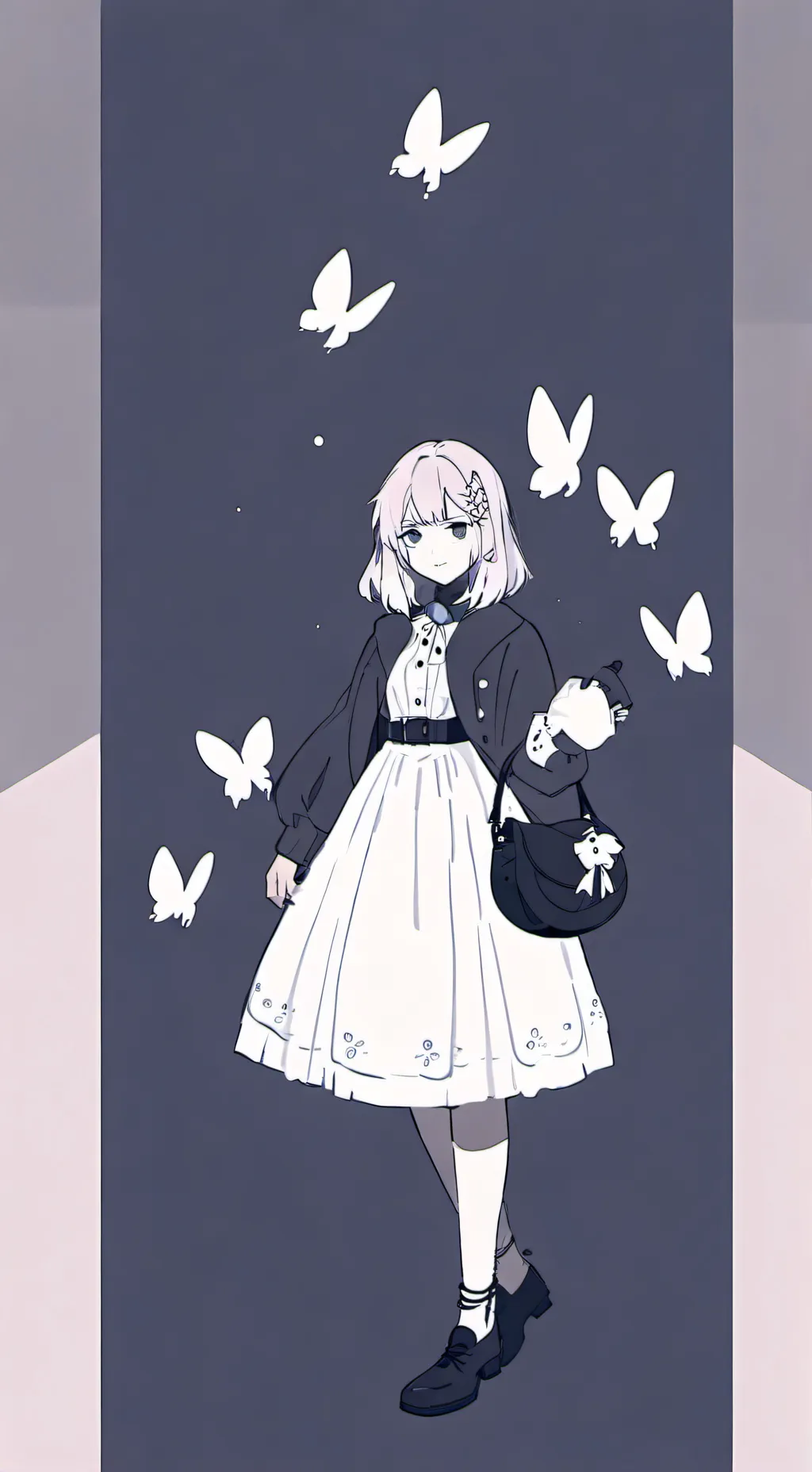 ai character: cute girl background