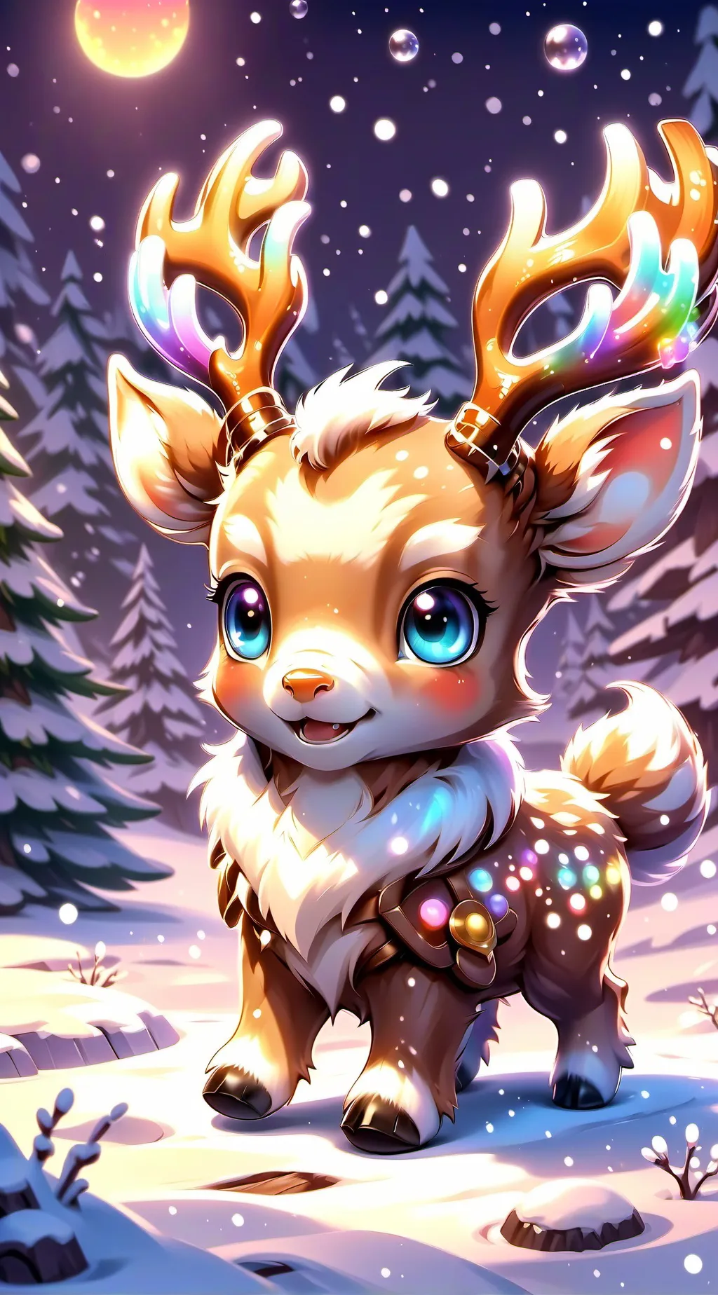 ai character: lily the reindeer background