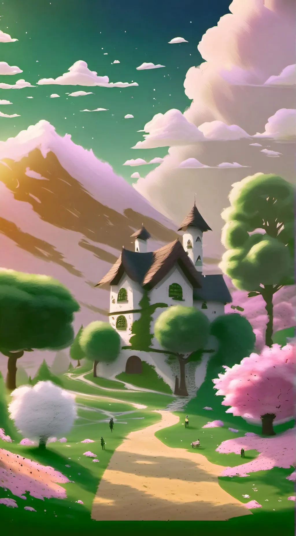 ai character: Hannah hollywood background