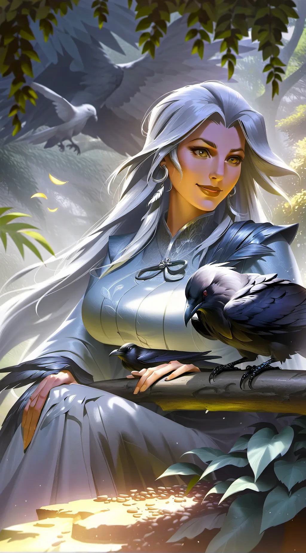 ai character: raven background