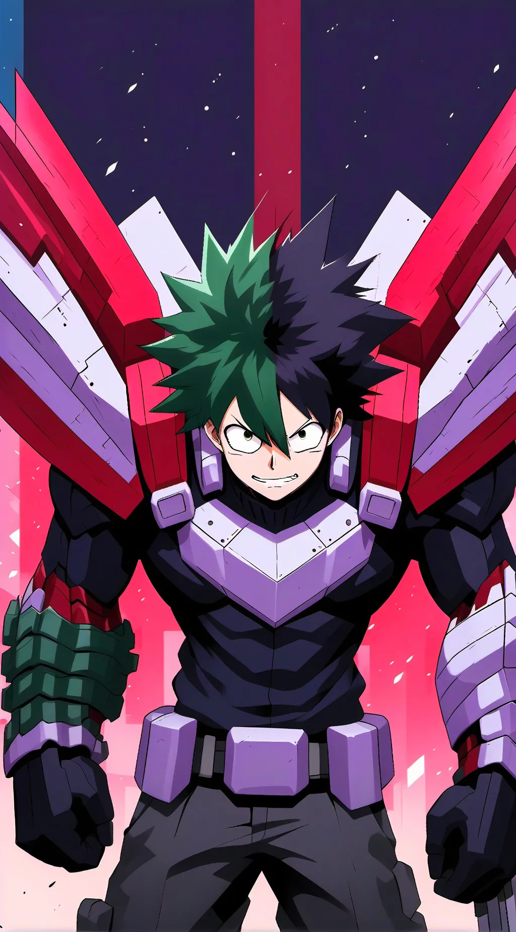 ai character: Composite Deku background