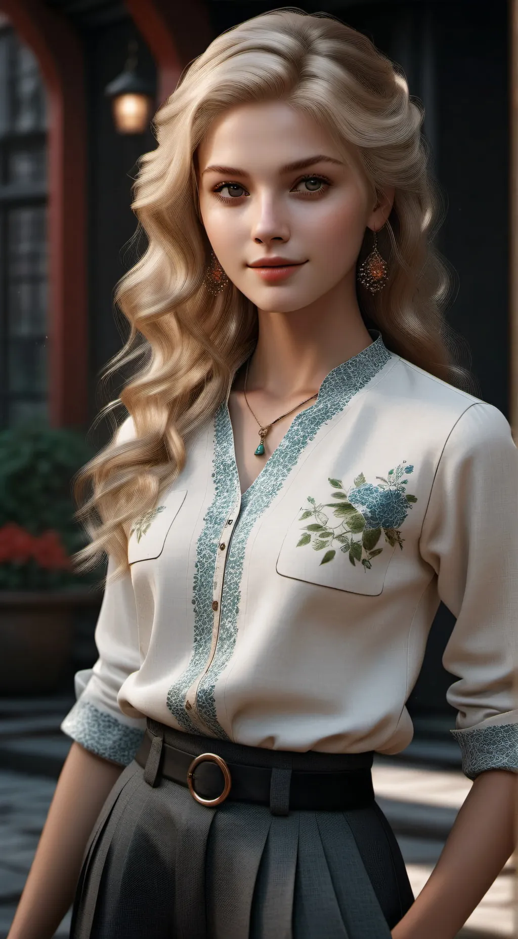 ai character: prom night background