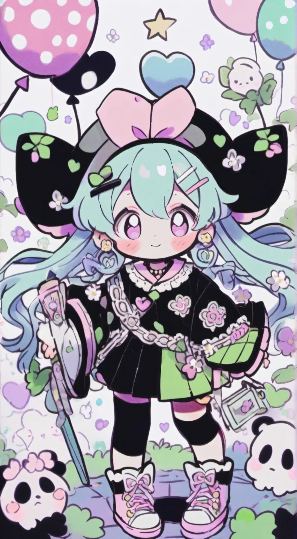 ai character: Guessing background