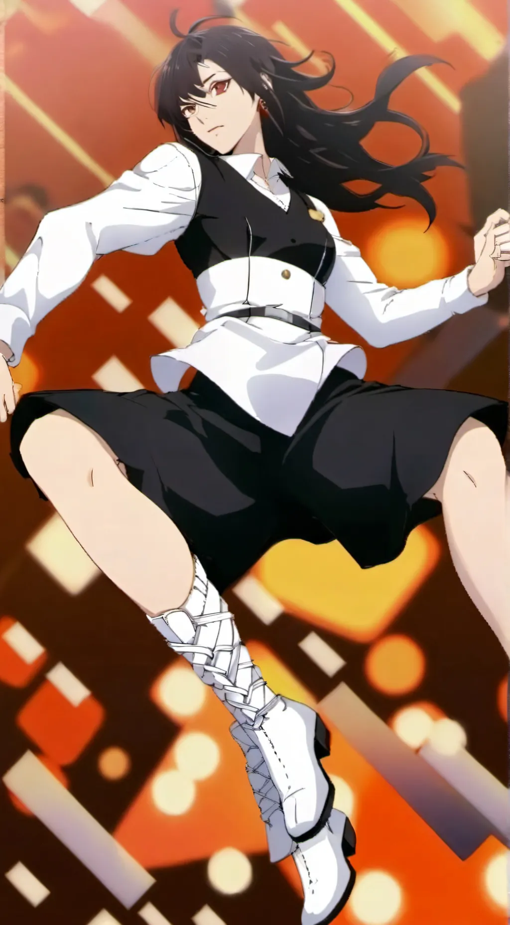 ai character: rain background