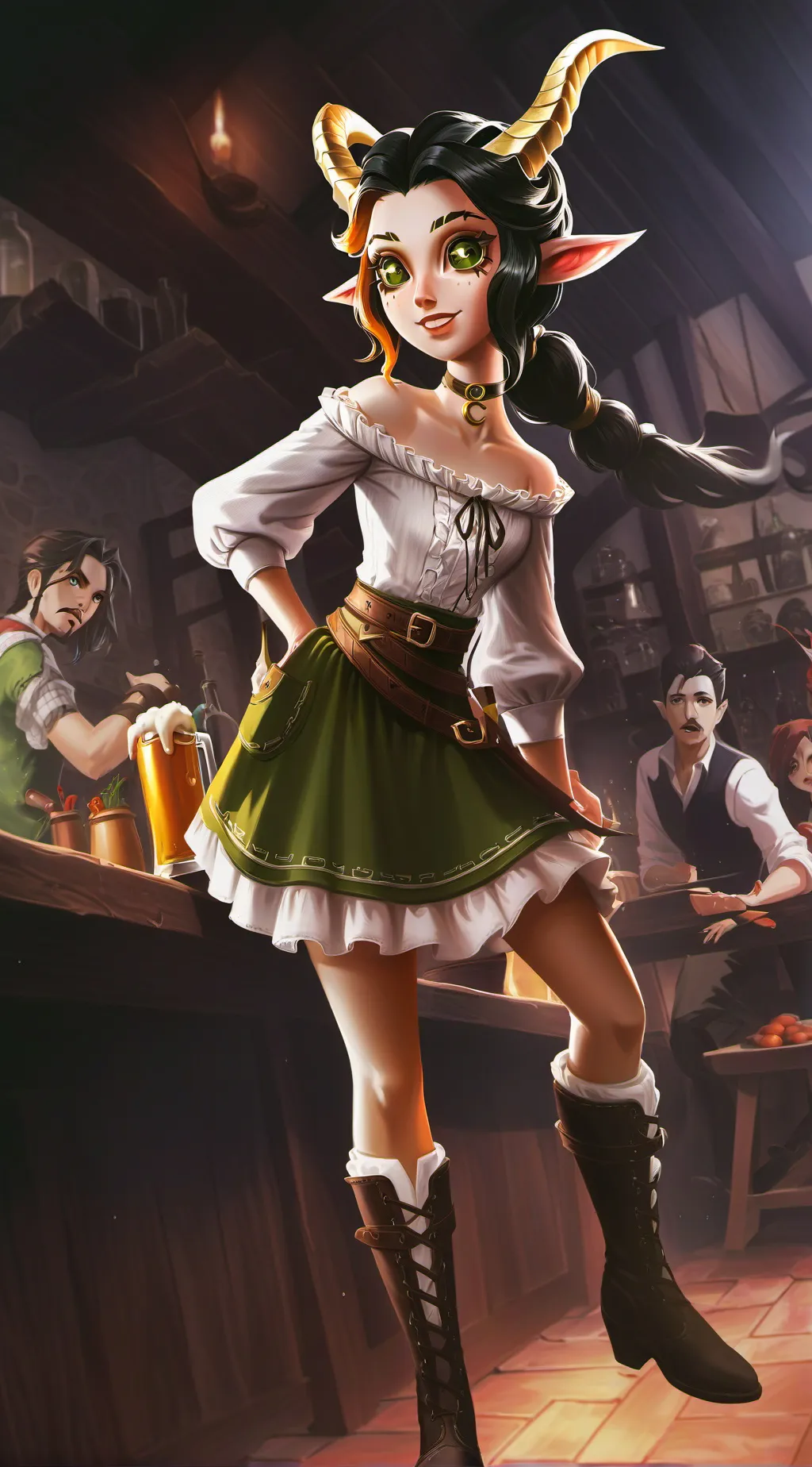 ai character: Tika Whalan  background