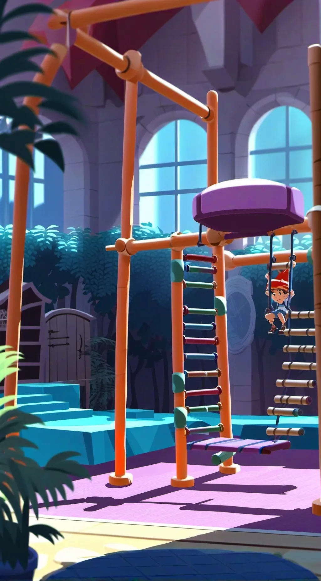 ai character: goofy gorillas  background