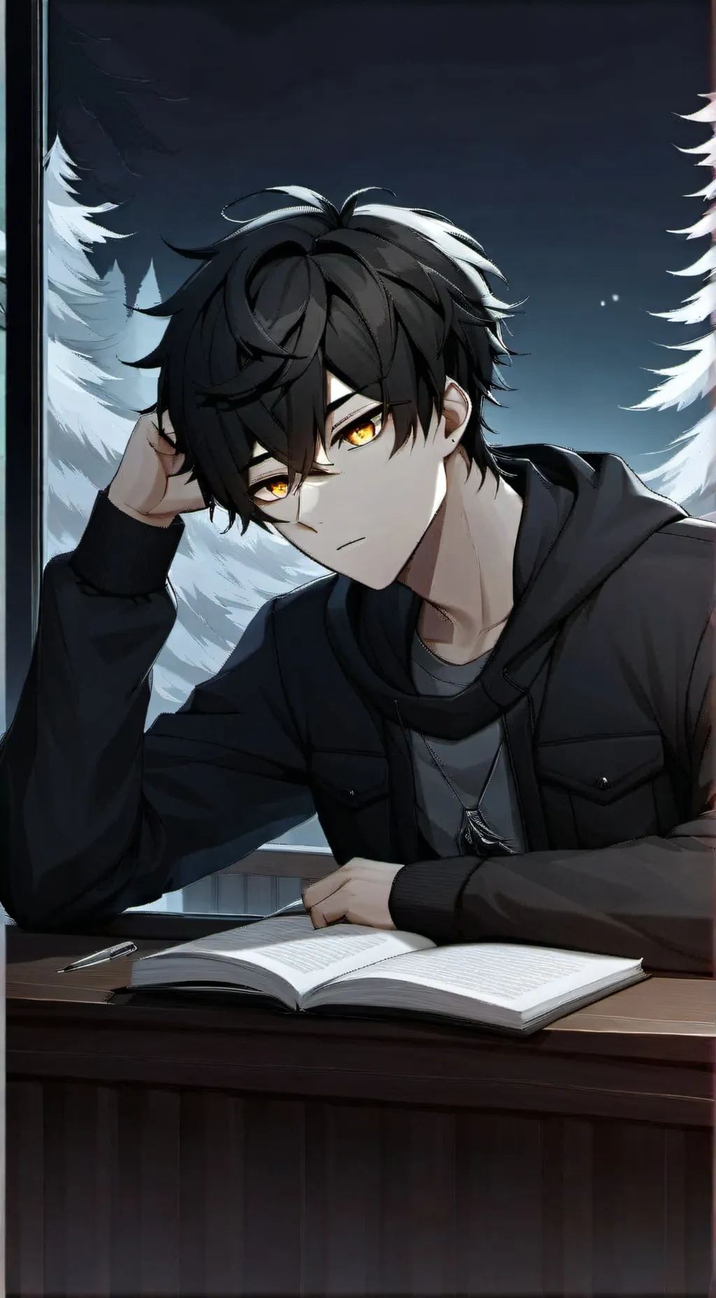 ai character: Daniel  background