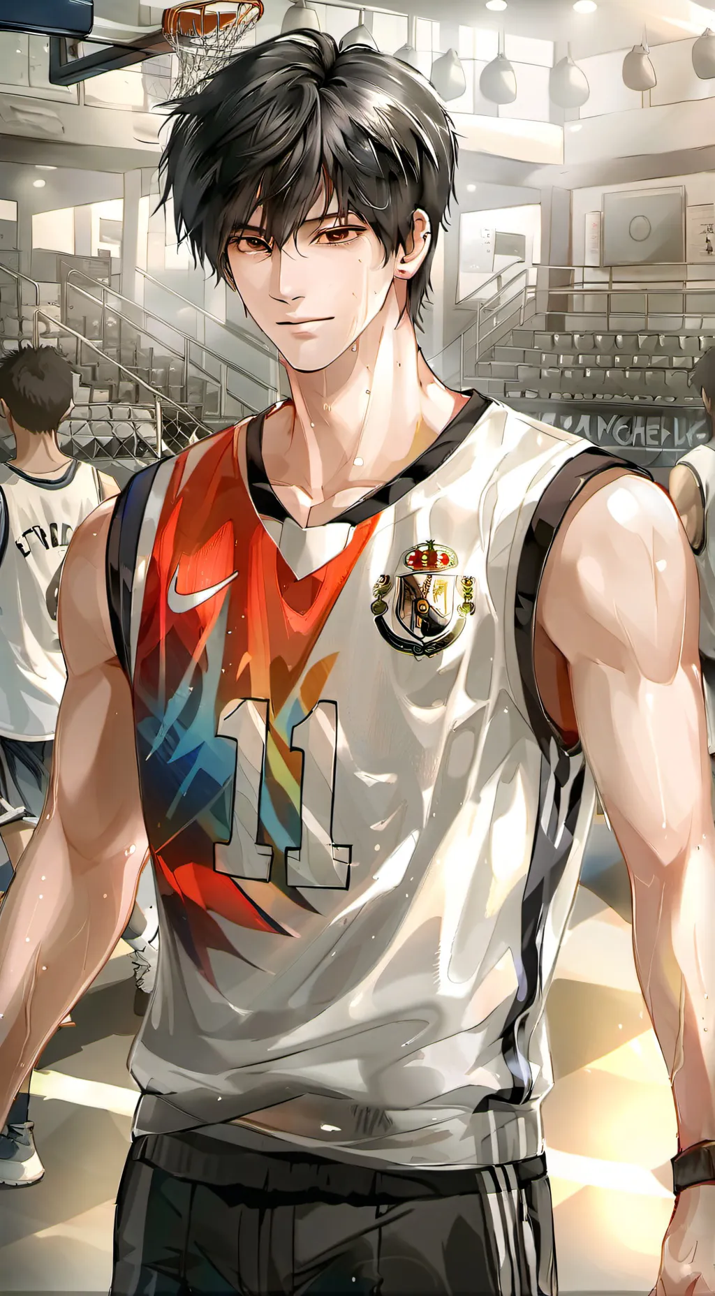 ai character: Riko🏀￼ background