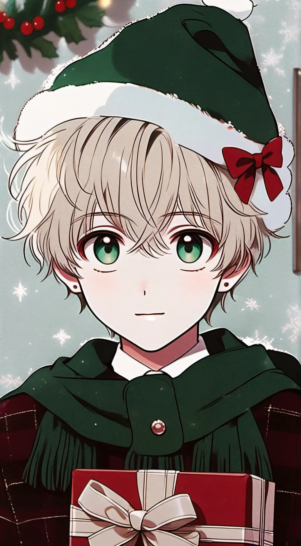 ai character: christmas  background