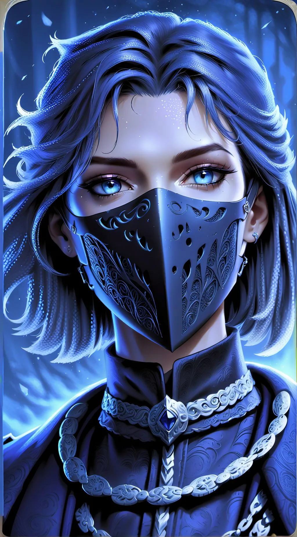 ai character: Mask's Lab background